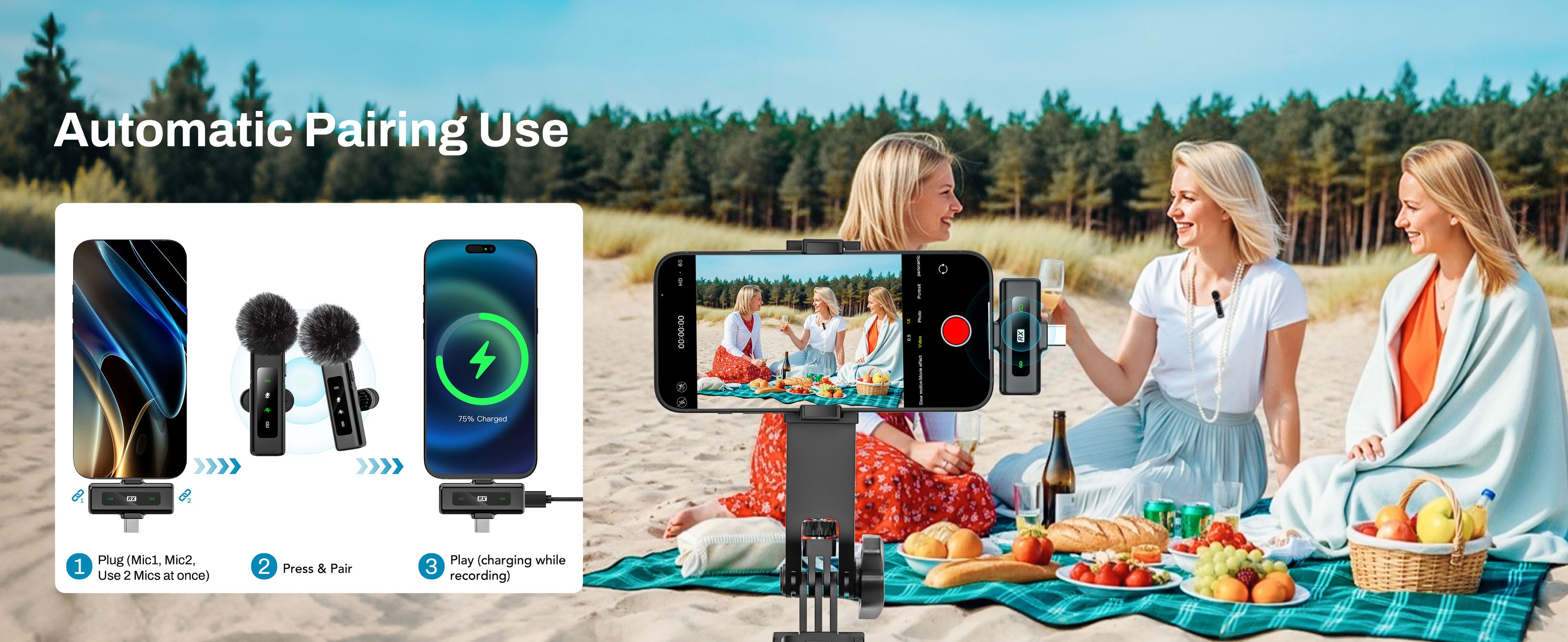 USKEYVISION Vlogging Kit with 68in Tripod – product detail image 8