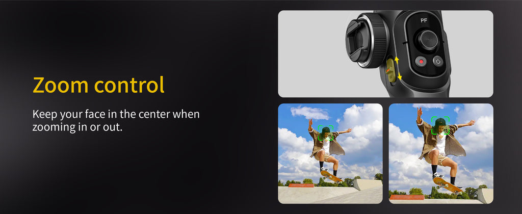 AOCHUAN Professional Gimbal Stabilizer for Smartphone,3-Axis Gimbal for iPhone& Android-Smart S2