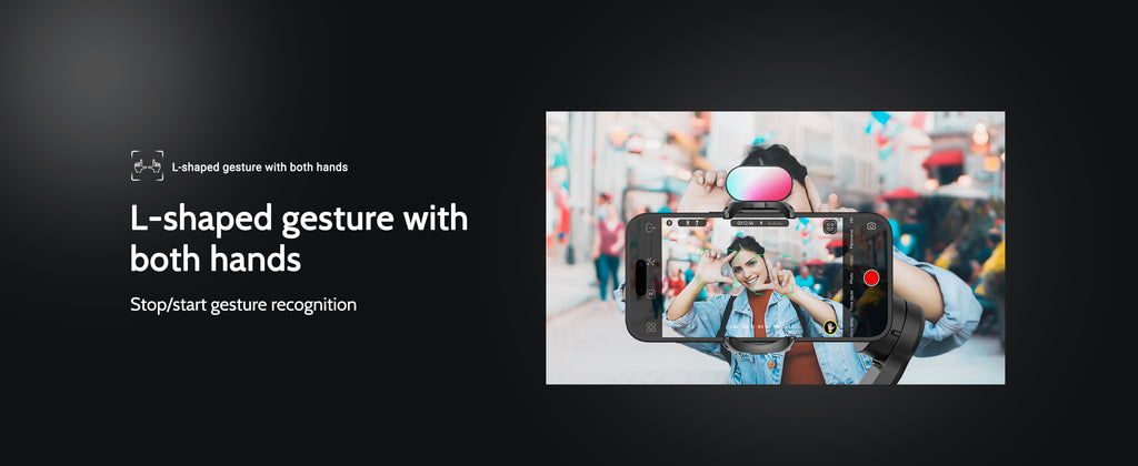 AOCHUAN Smart X Pro 3-Axis Phone Gimbal with Magnetic Fill Light & AI Tracking