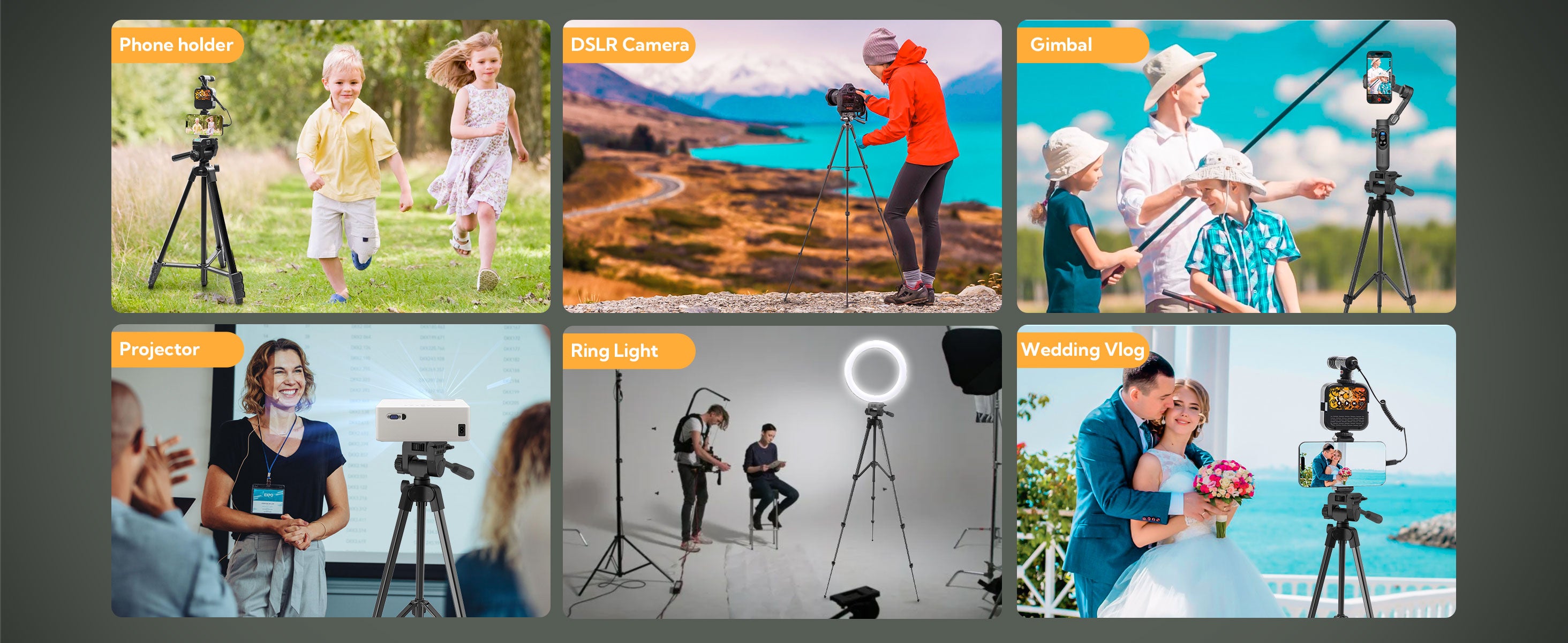 USKEYVISION Vlog K4 with 59in Tripod & Shotgun Mic – product detail image 3