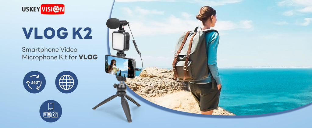 USKEYVISION Vlog K2 Smartphone Kit – product detail image 2