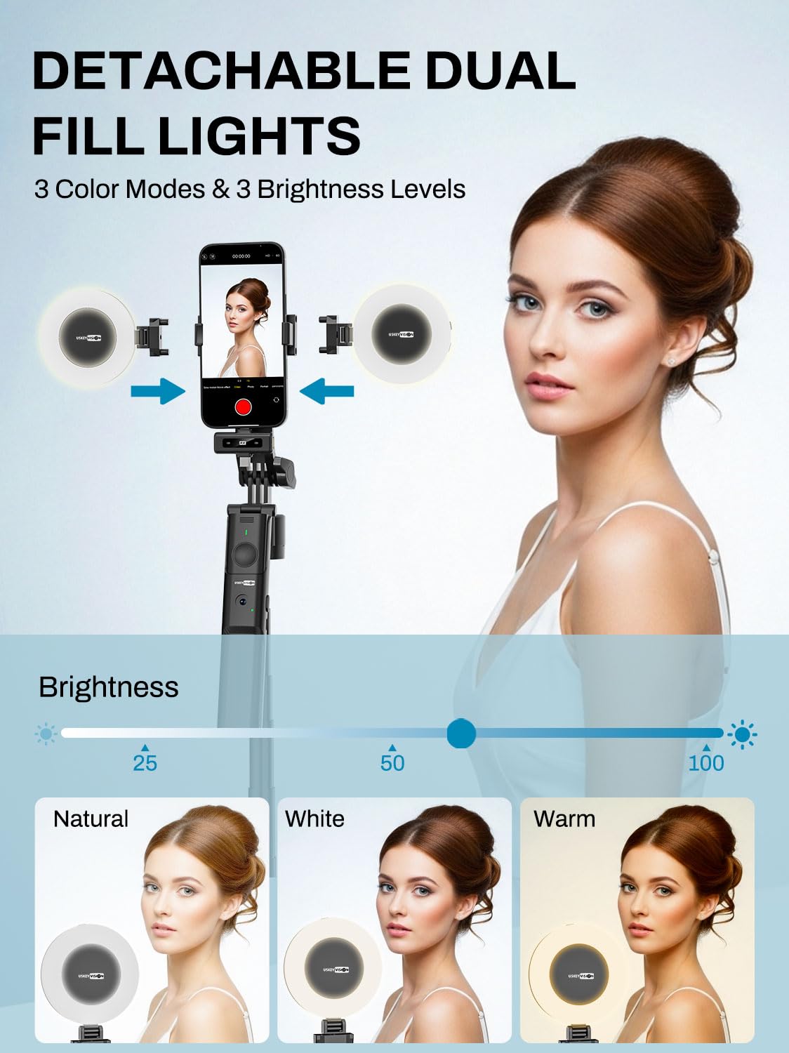 USKEYVISION Vlogging Kit with 68in Tripod – feature image 4