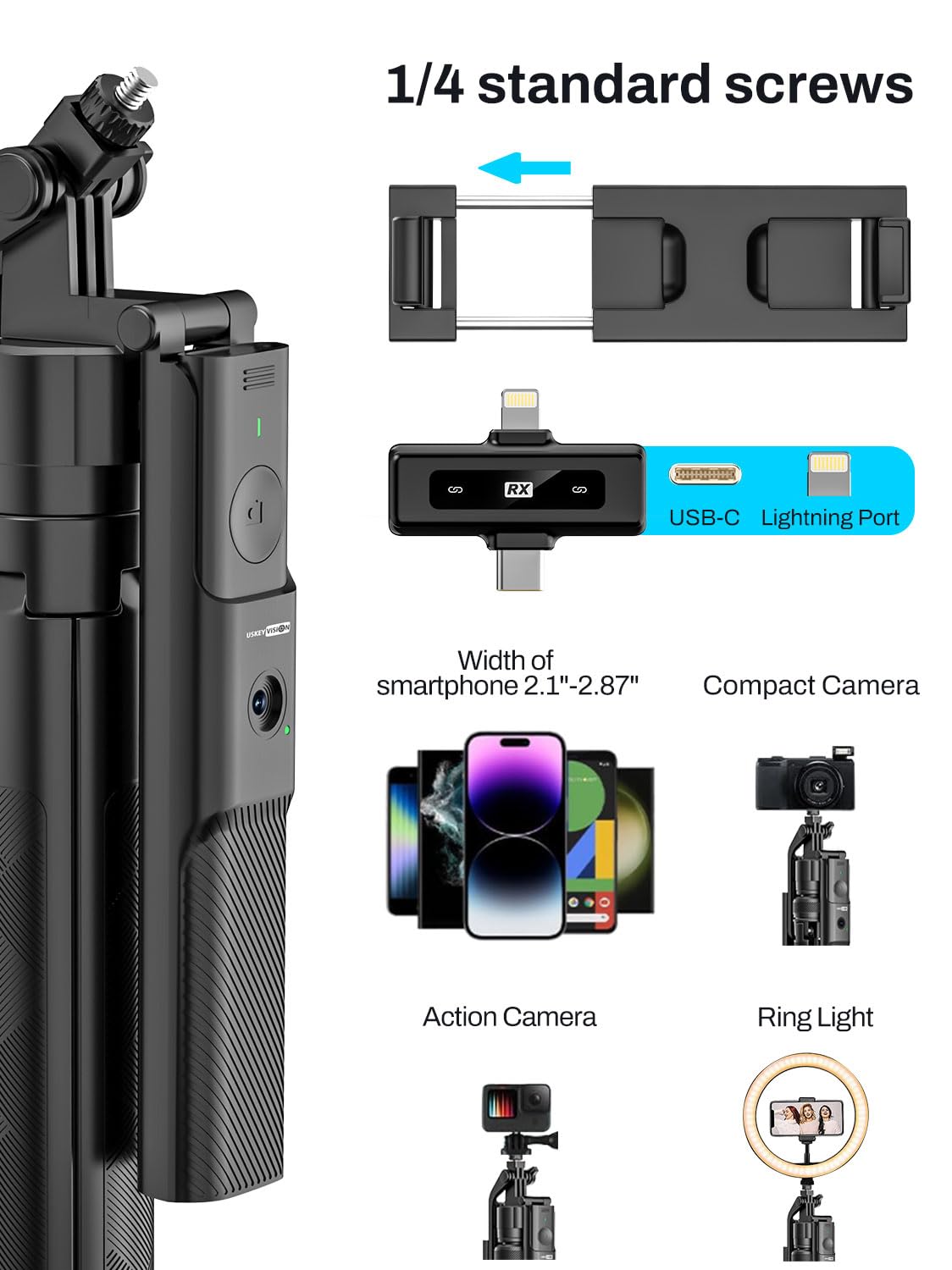 USKEYVISION R01 Kit with Face Tracking Tripod – feature image 6