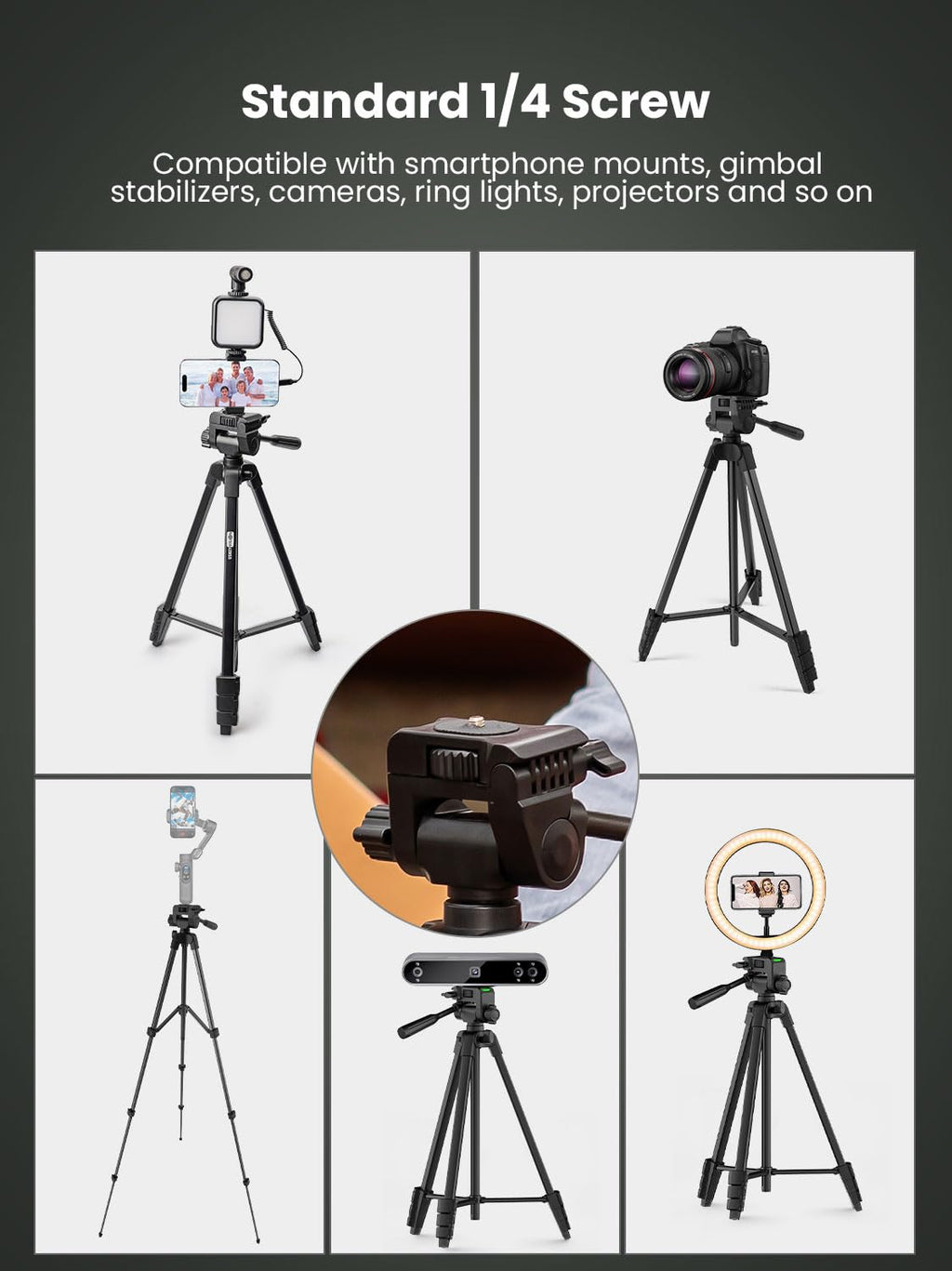USKEYVISION Vlog K4 with 59in Tripod & Shotgun Mic – feature image 6
