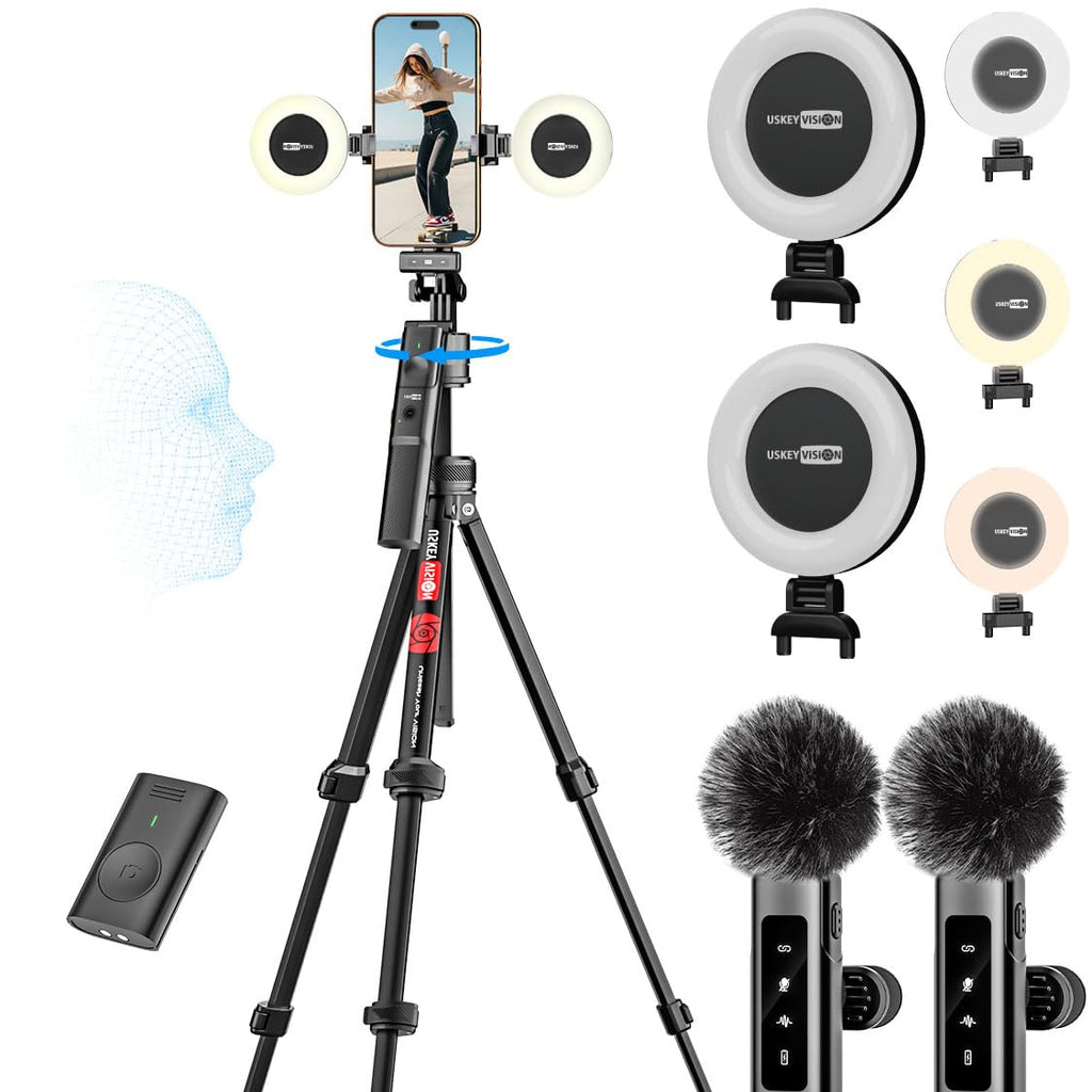 USKEYVISION Vlogging Kit with 68in Tripod – feature image 9
