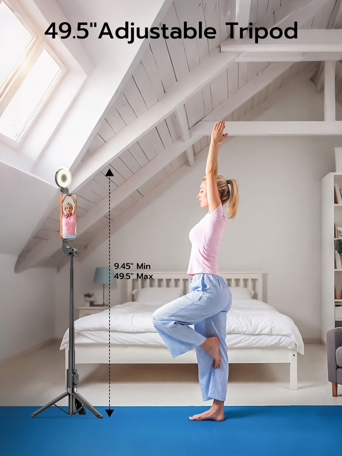 USKEYVISION Magnetic Selfie Stick Tripod with Light – feature image 8