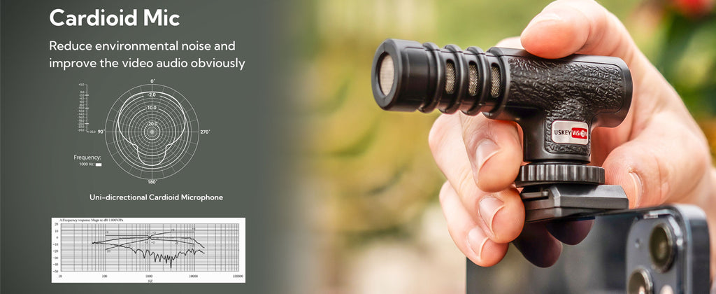 USKEYVISION Vlog K4 with 59in Tripod & Shotgun Mic – product detail image 5