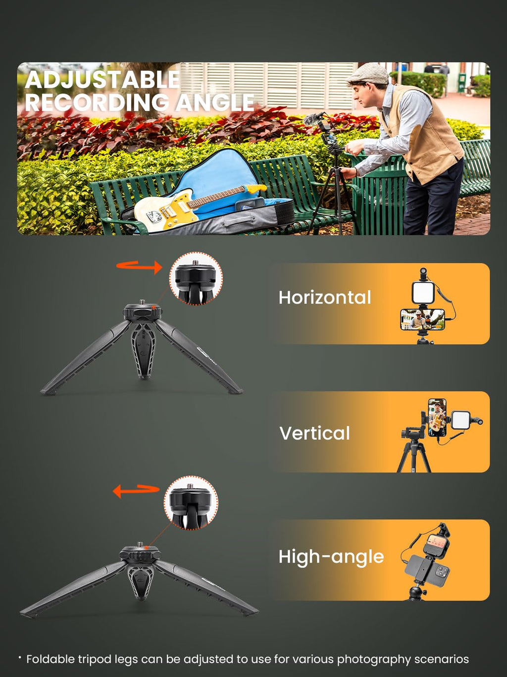 USKEYVISION Vlog K4 with 59in Tripod & Shotgun Mic – feature image 3
