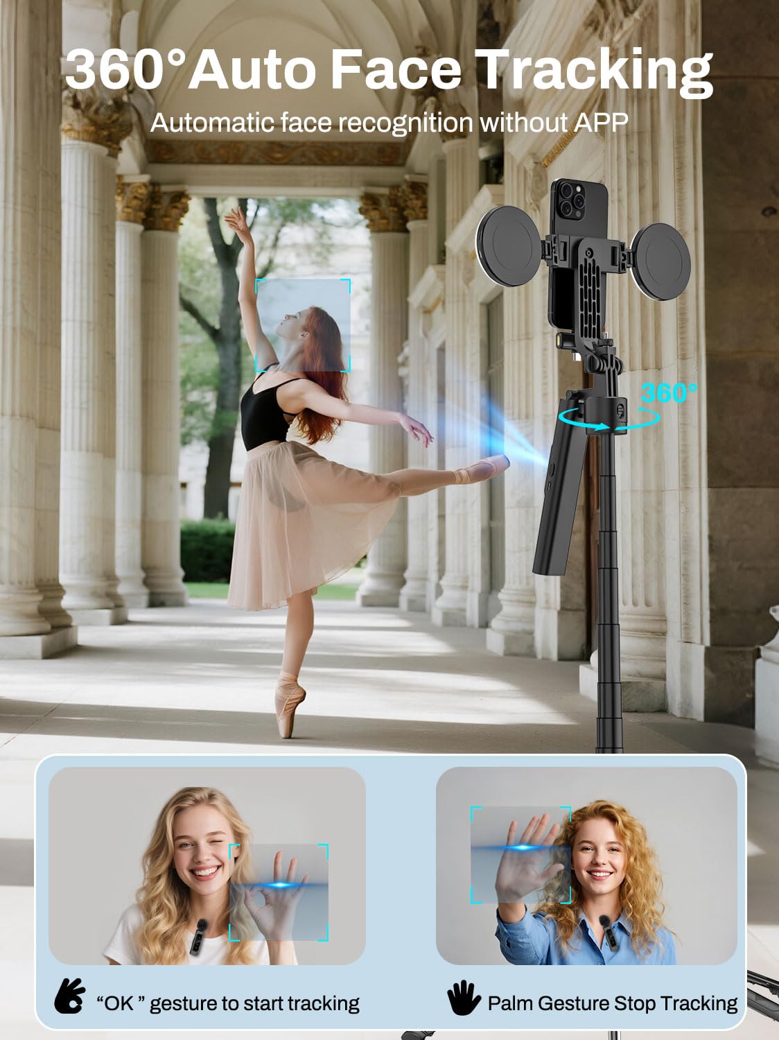 USKEYVISION R01 Kit with Face Tracking Tripod – feature image 2