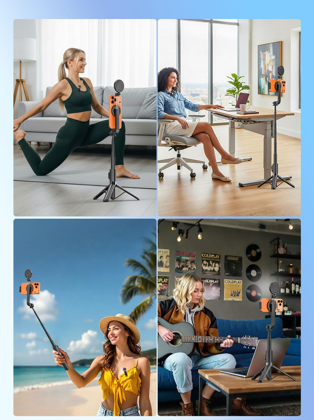 USKEYVISION Magnetic Selfie Stick Tripod with Light – feature image 9