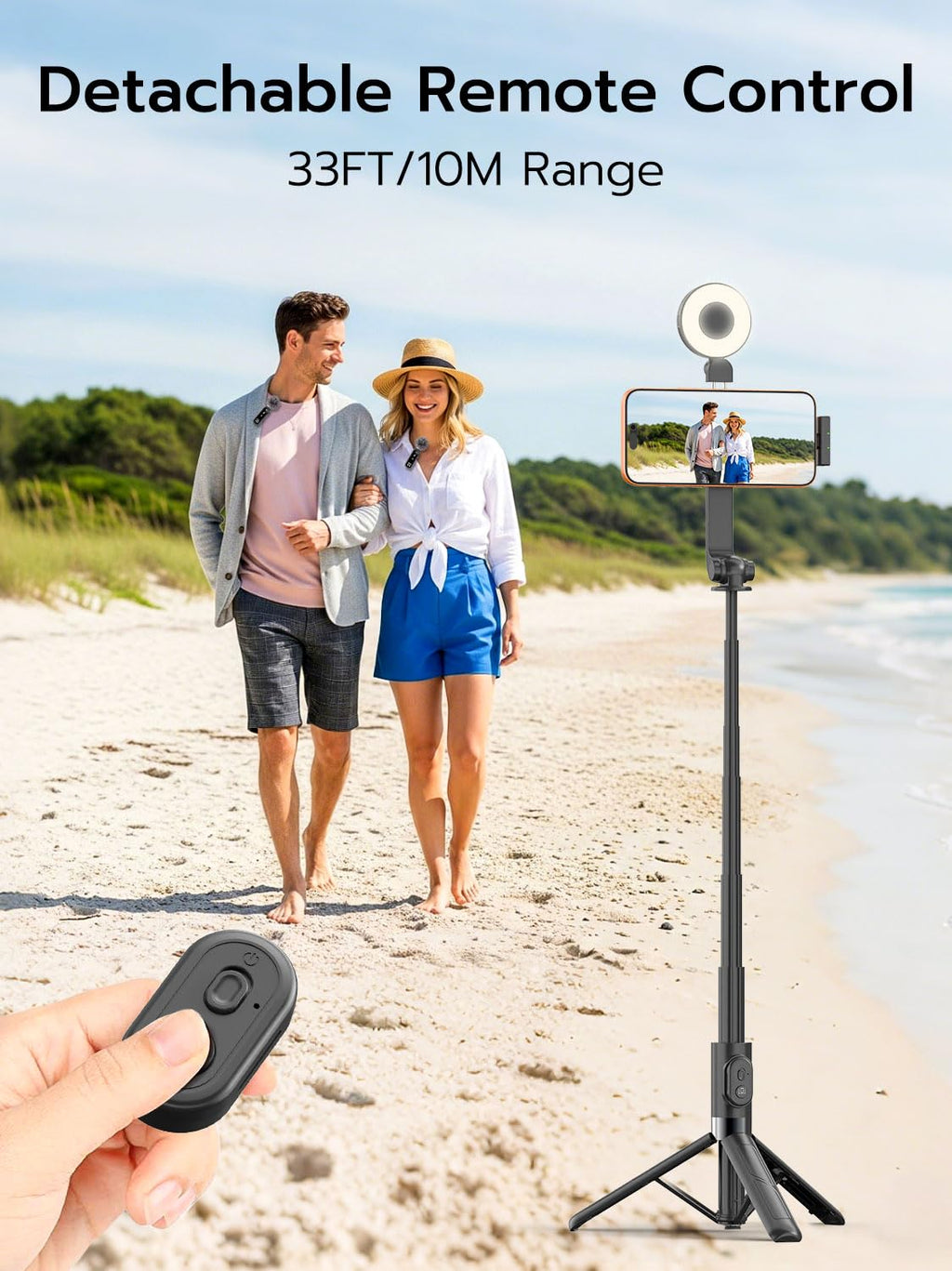 USKEYVISION Magnetic Selfie Stick Tripod with Light – feature image 5
