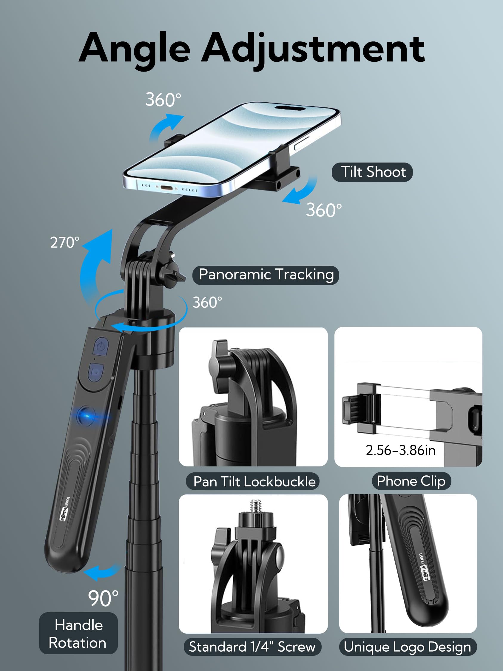 USKEYVISION UTK-02 Auto Face Tracking Tripod – feature image 8