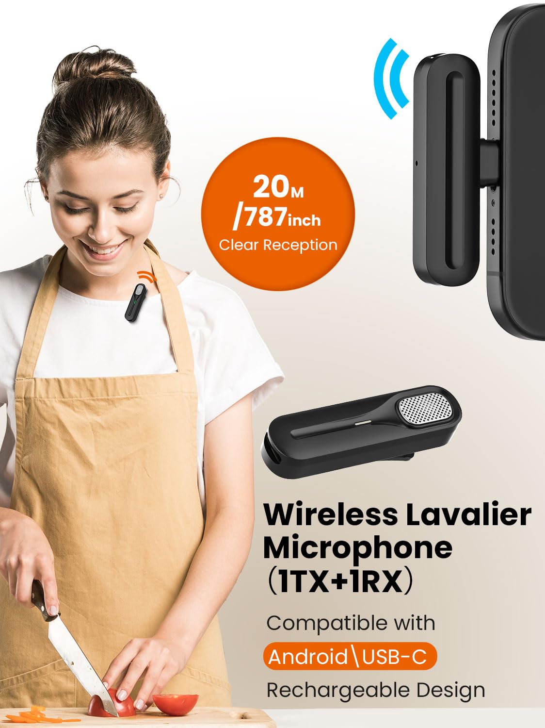 USKEYVISION Vlog K5 with Wireless Lavalier Mic – feature image 4