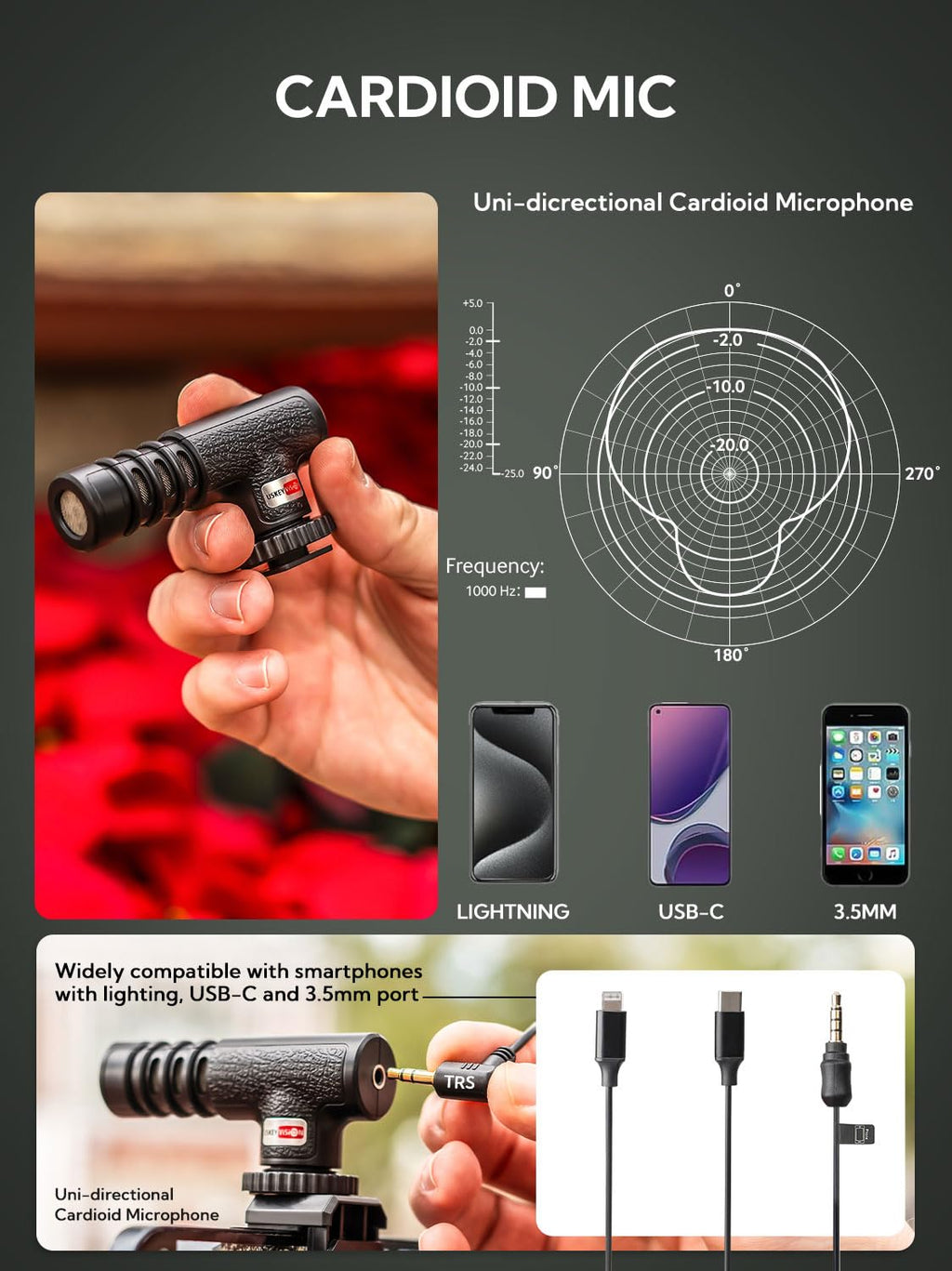 USKEYVISION Vlog K4 with 59in Tripod & Shotgun Mic – feature image 5