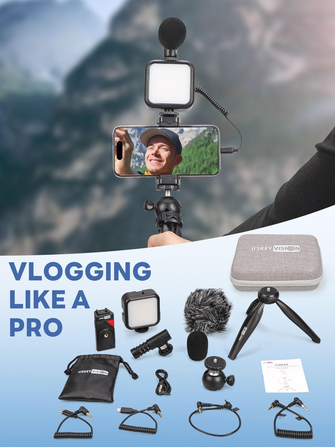 USKEYVISION Vlog K2 Smartphone Kit – feature image 7