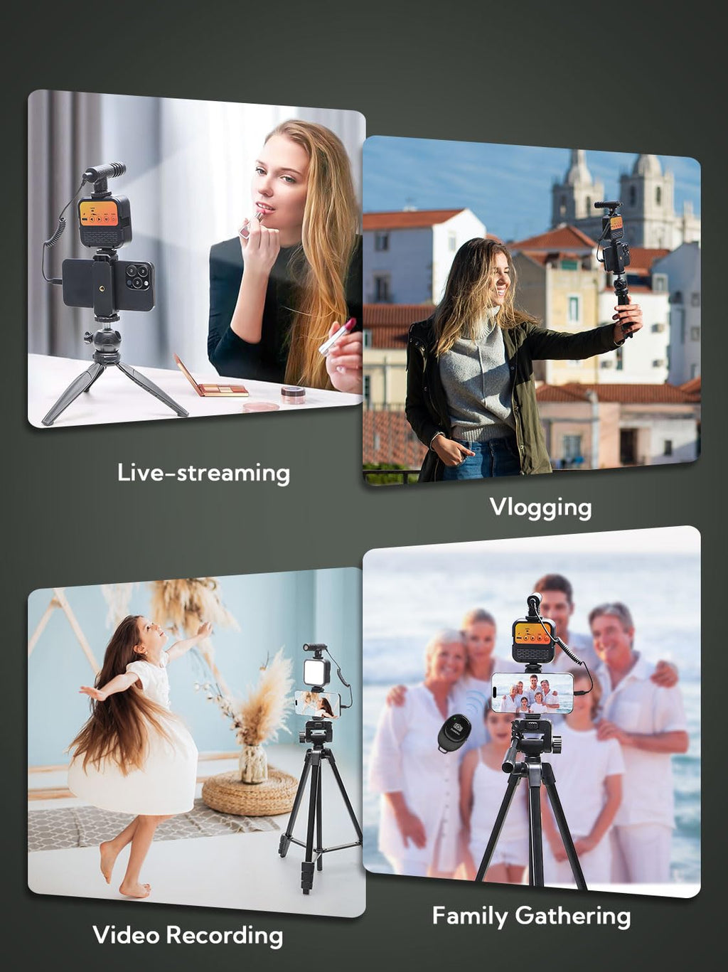 USKEYVISION Vlog K4 with 59in Tripod & Shotgun Mic – feature image 7