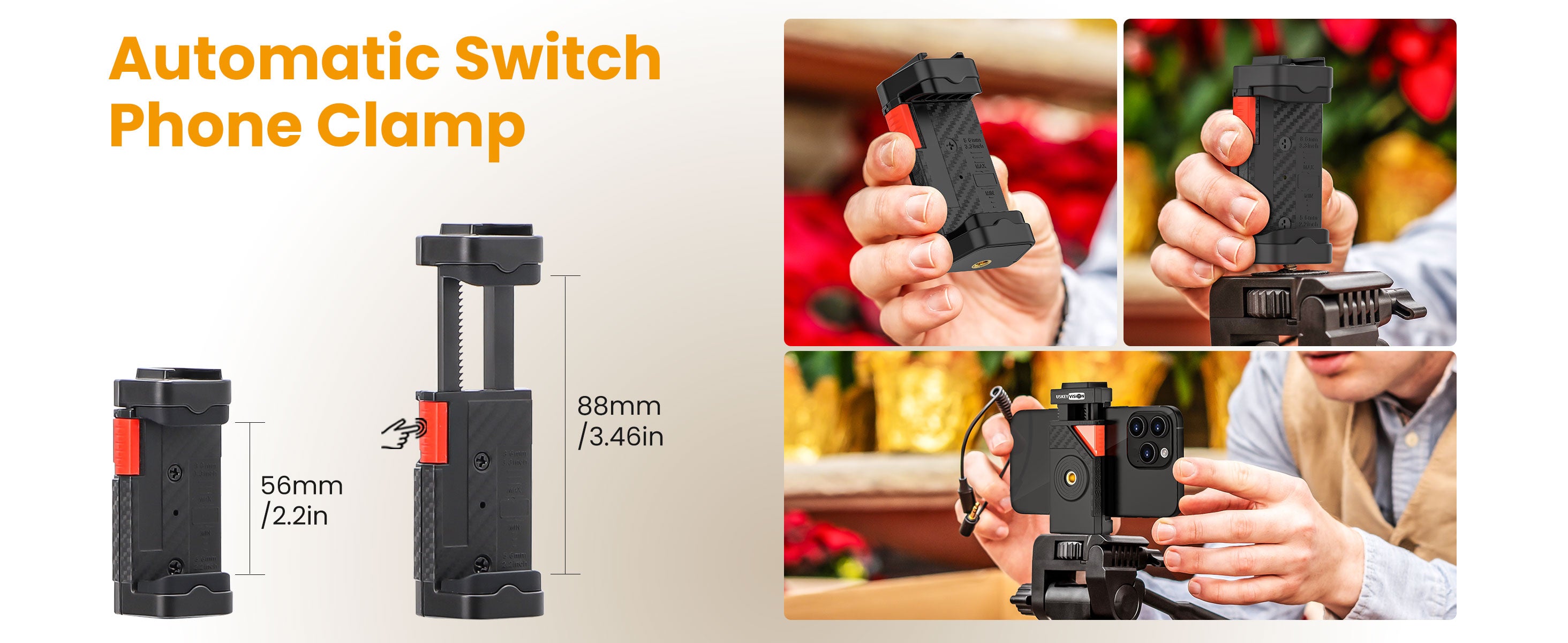 USKEYVISION Vlog K5 with Wireless Lavalier Mic – product detail image 5