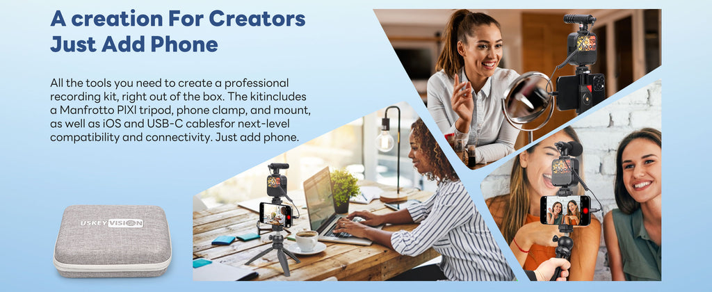 USKEYVISION Vlog K2 Smartphone Kit – product detail image 5