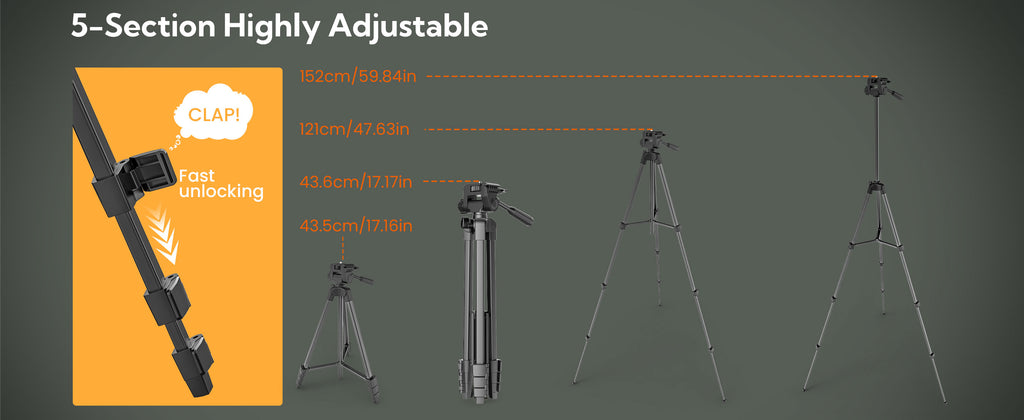 USKEYVISION Vlog K4 with 59in Tripod & Shotgun Mic – product detail image 2