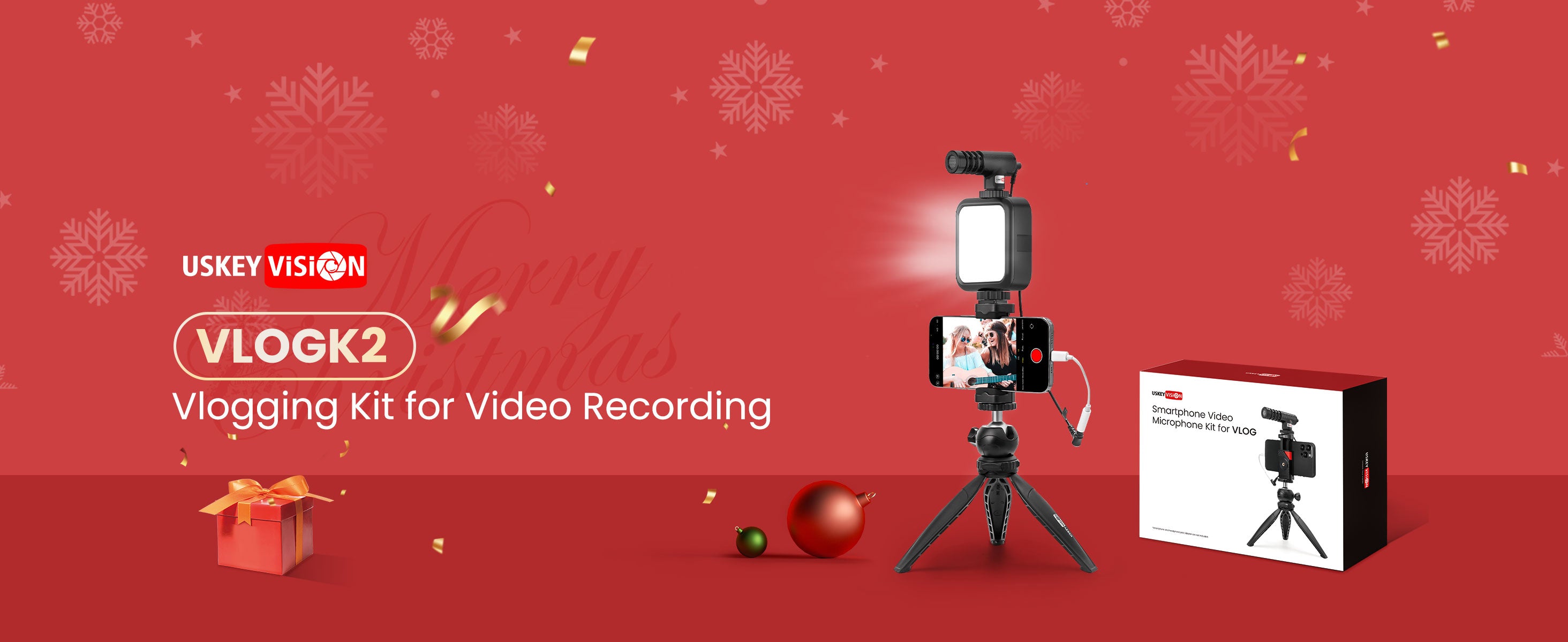USKEYVISION Vlog K2 Smartphone Kit – product detail image 1